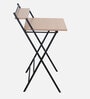 Mamiko Metal Foldable Study Table in Beech Finish