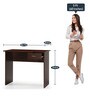 Mamiko Writing Table in Walnut Brown Finish