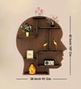 Man Backlit Designer Wooden Wall Shelf