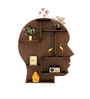 Man Backlit Designer Wooden Wall Shelf