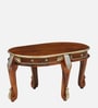 Kunjar Solid Wood Coffee Table In Teak Finish
