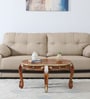 Kunjar Solid Wood Coffee Table In Teak Finish