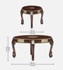 Kunjar Solid Wood Coffee Table In Walnut Finish