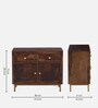 Manchego Sheesham Wood Two Door Sideboard With Two Drawer In Provincial Teak Finish