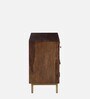 Manchego Sheesham Wood Two Door Sideboard With Two Drawer In Provincial Teak Finish