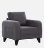 Manchester Fabric 1 Seater Sofa In Grey Colour