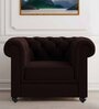 Trevi Furniture Manchester Leatherette 1 Seater Sofa In Brown Colour