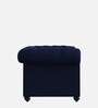Manchester velvet 1 Seater Sofa In Velvet Blue Colour