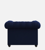 Manchester velvet 1 Seater Sofa In Velvet Blue Colour