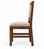 Mandala 6 Seater Dining Set In Provincial Teak Finish With Beige Colour Chair Mandala 6 Seater Dining Set In Provincial Teak Finish With Beige Colour Chair