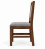 Mandala 6 Seater Dining Set In Provincial Teak Finish With Grey Colour Chair Mandala 6 Seater Dining Set In Provincial Teak Finish With Grey Colour Chair