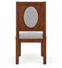 Mandala 6 Seater Dining Set In Provincial Teak Finish With Grey Colour Chair Mandala 6 Seater Dining Set In Provincial Teak Finish With Grey Colour Chair