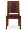 Mandala 6 Seater Dining Set In Provincial Teak Finish With Plum Colour Chair Mandala 6 Seater Dining Set In Provincial Teak Finish With Plum Colour Chair