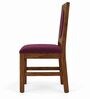 Mandala 6 Seater Dining Set In Provincial Teak Finish With Plum Colour Chair Mandala 6 Seater Dining Set In Provincial Teak Finish With Plum Colour Chair