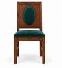 Mandala 6 Seater Dining Set In Provincial Teak Finish With Teal Green Colour Chair Mandala 6 Seater Dining Set In Provincial Teak Finish With Teal Green Colour Chair