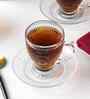 200 ML Mandala Dreams Glass Cup & Saucer Set of 6