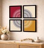 Mandala Geometric Set of 4 Framed Posters