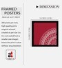 Mandala Geometric Set of 4 Framed Posters
