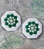 Mandala Inlay (Set of 2) Marble Coaster