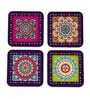 Mandala Print Multicolour MDF (Set of 4) Table Coaster
