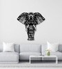 Mandala Pattern Elephant Design Metal Art Wall Decor