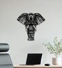 Mandala Pattern Elephant Design Metal Art Wall Decor