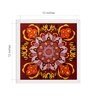 Mandala Red Handmade Acrylic Paint On Canvas Unframed