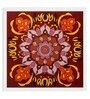 Mandala Red Handmade Acrylic Paint On Canvas Unframed