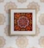 Mandala Red Handmade Acrylic Paint On Canvas Unframed