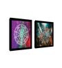 Mandala White Engineered Wood Framed Spiritual Art Print Set of 2