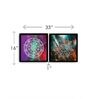 Mandala White Engineered Wood Framed Spiritual Art Print Set of 2