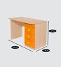 Mandarin Kids Study Table In Orange Colour