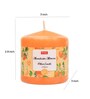 Mandarin Mimosa Orange Wax Scented Pillar Candle
