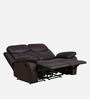 Mandy Leather Manual 2 Seater Recliner In Burgundy Colour
