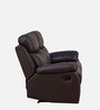 Mandy Leather Manual 2 Seater Recliner In Burgundy Colour