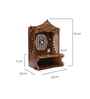 Brown Mangal Om Printed Wooden Pooja Stand