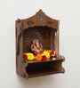 Mangal Ganesha Printed Wooden Pooja Stand