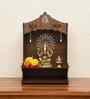 Mangal Ganesha Printed Wooden Pooja Stand