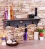 Mango Wood Grey Wall Shelf