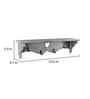 Mango Wood Grey Wall Shelf