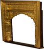 Solid Wood Jharokha in Golden Colour