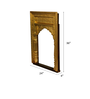 Solid Wood Jharokha in Golden Colour