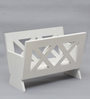 White Mango Wood Magazine Holder