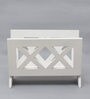 White Mango Wood Magazine Holder