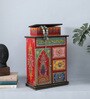 Mango Wood Multicolour Wooden Drawer Chest