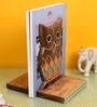 Owl Shape Brown Mango Wood Bookend