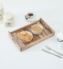 Mango Wood Rectangular Serving Tray in Natural Finish