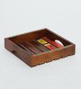 Mango Wood Serving Tray Set-Hand-Painted For Kitchen/Table & Home (Set Of 2 Trays)