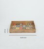 Mango Wood Serving Tray Set-Hand-Painted For Kitchen/Table & Home (Set Of 3 Trays)