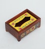 Mango Wood Tissue Hand-Painted For Kitchen/Table & Home